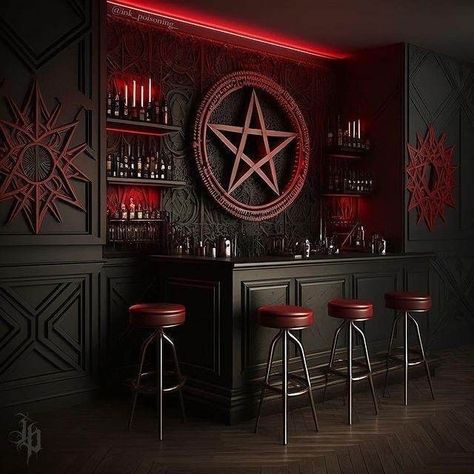 Poison Nightmares, Witches Room, Gothic Decor Bedroom, Fantasy Furniture, Dark Home Decor, Goth Home, Goth Home Decor, Dark Home, Interiors Dream