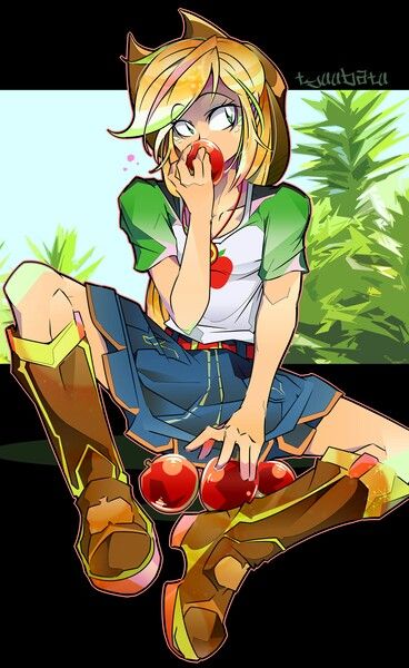 by tyuubatu Apple Jack Human Fanart, Apple Jack Fanart Human, Applejack Equestria, Mlp Applejack, Equestria Girls Rainbow Dash, Applejack Mlp, My Little Pony Human, High Puff, My Little Pony Applejack