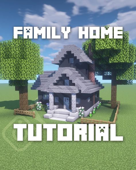 17.5k Likes, 123 Comments - YSingHD ⛏ Minecraft (@ysingcraft) on Instagram: “🏡Family Home Tutorial Which tutorial do you want to see next?😄 . 🌒 Shaders: BSL Shaders V7 . ➡️…” Minecraft Family House, Mc House, Minecraft Kingdom, House Tutorial, Minecraft Houses Blueprints, Easy Minecraft Houses, Minecraft House Tutorials, Minecraft Server, Minecraft Inspiration