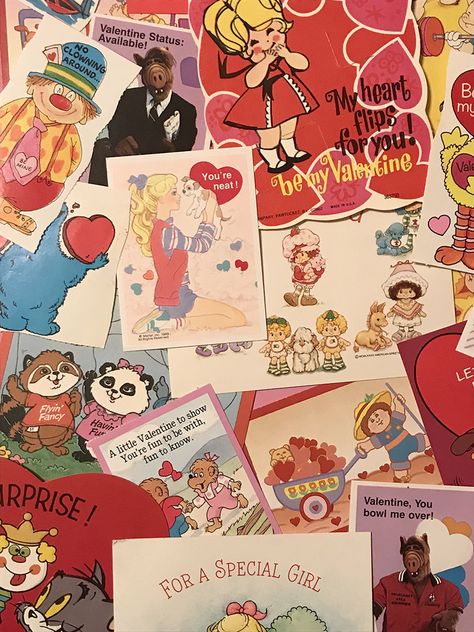 Vintage Valentines for Children of the '80s • Britt Wit Blog 1980s Valentines Cards, 80s Valentines, Valentine Status, Hearts Everywhere, Tulle Skirts, Clowning Around, Roses Are Red, Culver City, Special Girl