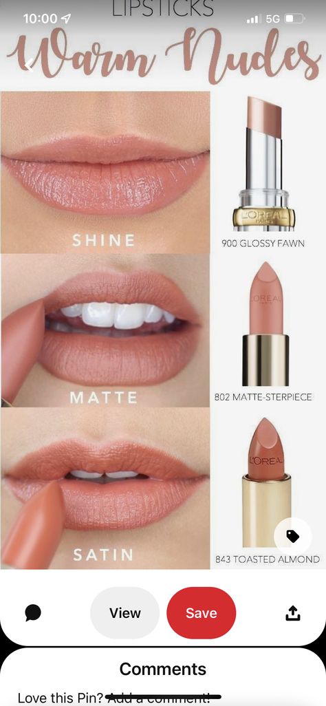 Saint Makeup, Lipstick Nude, Soft Autumn, Beauty Makeup Tips, Drugstore Makeup, Lipstick Makeup, Lipstick Shades, Make Me Up, Make Up Ideas