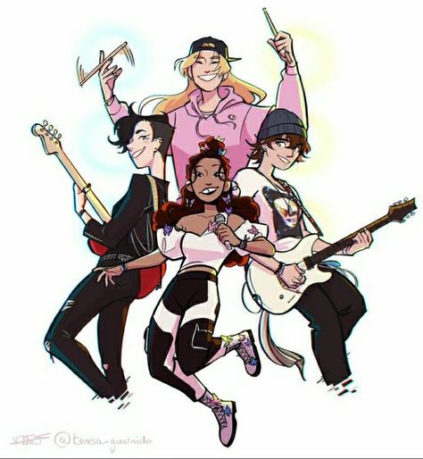 Drawing Bases Group Of 3, Team Poses Drawing, Band Oc Drawing, Bubbly Character Poses, Band Poses Drawing Reference, Singing Poses Drawing Refrences, Band Drawing Poses, Drummer Poses Drawing, Concert Drawing Reference