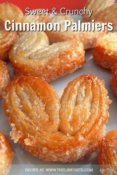 These cinnamon palmiers don’t last long at my house, they are so hard to resist! thelinkssite.com Cinnamon Palmiers, Palmiers Recipe, Jul Kaka, Puff Pastry Recipes Dessert, Pastries Recipes Dessert, Biscuits Diététiques, Puff Pastry Desserts, Puff Pastry Recipes, Pastry Desserts