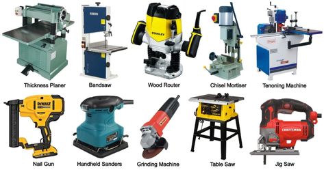 Woodworking Machine: Definition, Types, Uses, Working, Application, Advantages & Disadvantages - Engineering Learn Jigsaw Machine, Hand Router, Cnc Wood Carving, Carpentry Workshop, Making Furniture, Woodworking Equipment, Home Making, Woodworking Machinery, Cnc Wood