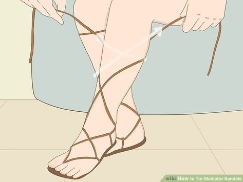 Diy Gladiator Sandals, How To Tie Gladiator Heels, How To Tie Gladiator Sandals, Red Gladiator Sandals, Gladiator Sandals White, Retiarius Gladiator, Tan Gladiator Sandals, Flat Gladiator Sandals, Tie Wrap