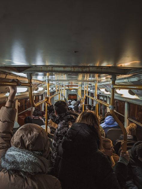 Bus Full Of People, On Bus Aesthetic, Busking Aesthetic, Bus Photo Aesthetic, Transport Aesthetic, Bus Aesthetics, Crowd Aesthetic, Bus Concept, Bus Images