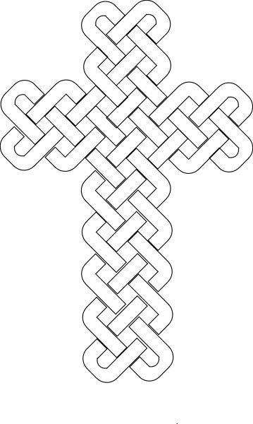 Knot cross Celtic Knot Designs Draw, Busy Drawing, Celtic Symbols And Meanings, Celtic Knot Cross, Celtic Coloring, Cross Drawing, Celtic Crosses, Celtic Cross Tattoos, Geometric Design Art