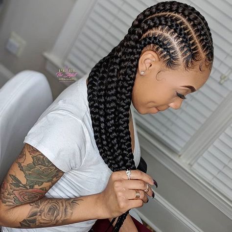 Feeding Braids, Neat Work, Braids Cornrows, Braids Ideas, Feed In Braids Hairstyles, Ghana Braids, French Braids, Makeup Hairstyles, African Hair Braiding Styles