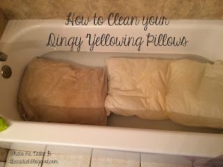 That's me.. Caitie B: How To Wash Your Dingy Yellowing Pillows How To Wash Comforter, Yellow Pillows Clean, Cleaning Pillows, Clean Bed, Wash Pillows, Bamboo Pillow, How To Clean Pillows, Clean Bathtub, How Do You Clean