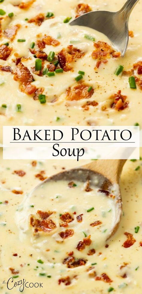 Fall Soup Recipes, Baked Potato Soup, Fall Soups, Think Food, Health Dinner Recipes, Easy Soups, Easy Soup Recipes, Potato Soup, Fall Recipes