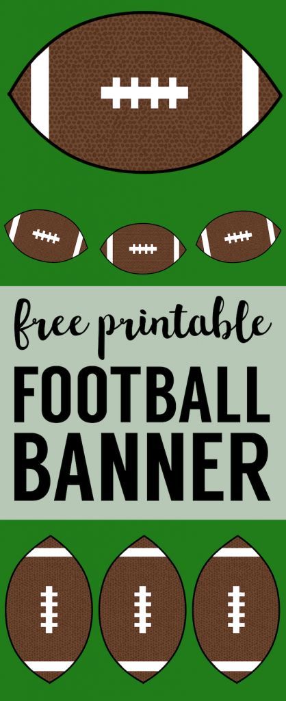 Cheap Super Bowl Decorations {Football Banner}. DIY football party free printables. Easy inexpensive game day decor ideas. #papertraildesign #superbowlparty #footballparty #gamedayready Sports Day Banner, Diy Football Party, Diy Super Bowl, Football Printables, Superbowl Party Decorations, Super Bowl Decorations, Football Super Bowl, Football Party Decorations, Football Banner