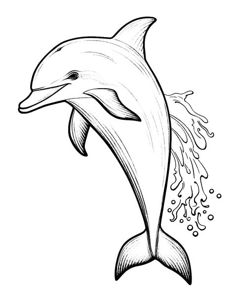 Animal Coloring Pages Free Printable, Dolphin Drawing, Fall Coloring Sheets, Happy Squirrel, Dolphin Coloring Pages, Forest Backdrops, Coloring Pages Free Printable, Hello Kitty Coloring, Printable Animals