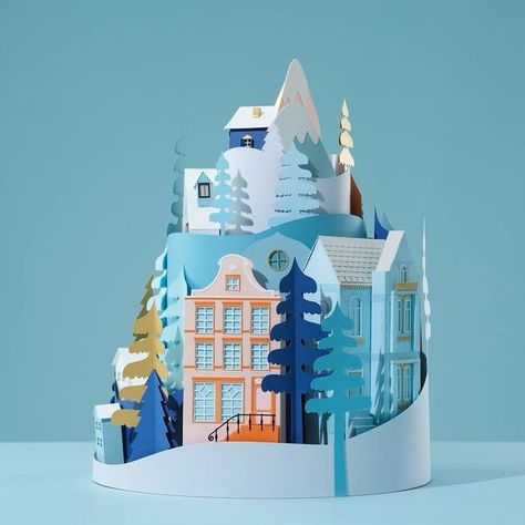 ADRIAN & GIDI (@adrianandgidi) • Instagram photos and videos Logo Signage, Elephant Park, Paper Props, Real Simple Magazine, Paper Installation, 타이포그래피 포스터 디자인, Art Winter, Christmas Town, Christmas Packaging