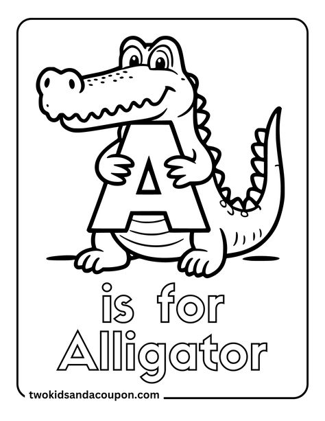 "Alligators are awesome! These unique creatures capture our imagination and our admiration, but how much do you really know about them? Stop by our blog to learn some fun facts about alligators and to print our free alligator coloring pages for kids and adults. With 8 awesome alligator coloring pages that all ages can enjoy, these free coloring sheets feature lots of awesome alligator coloring fun including baby alligators. Print these free coloring sheets for your family. " Alligator Coloring Page, Cute Alligator, Themed Illustrations, Homeschool Decor, Toddler Coloring Book, Free Coloring Sheets, Printable Flash Cards, Learning Journey, Alphabet Flashcards