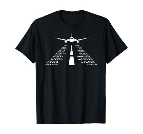 Amazon.com: Phonetic Alphabet T-Shirt | Pilot Airplane Shirt: Clothing Pilot Airplane, Light Sport Aircraft, Airplane Shirt, Hotel Uniform, Phonetic Alphabet, Airplane Pilot, Foxtrot, Vneck Tshirt Women, Zulu