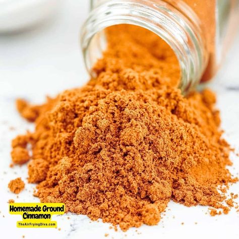 Homemade Ground Cinnamon, an easy recipe for making ground cinnamon spice for baking at home in a matter of minutes. Pantry Fridge, Cinnamon Spice, Ground Cinnamon, Easy Recipe, Pantry, Food To Make, Cinnamon, Easy Meals, At Home