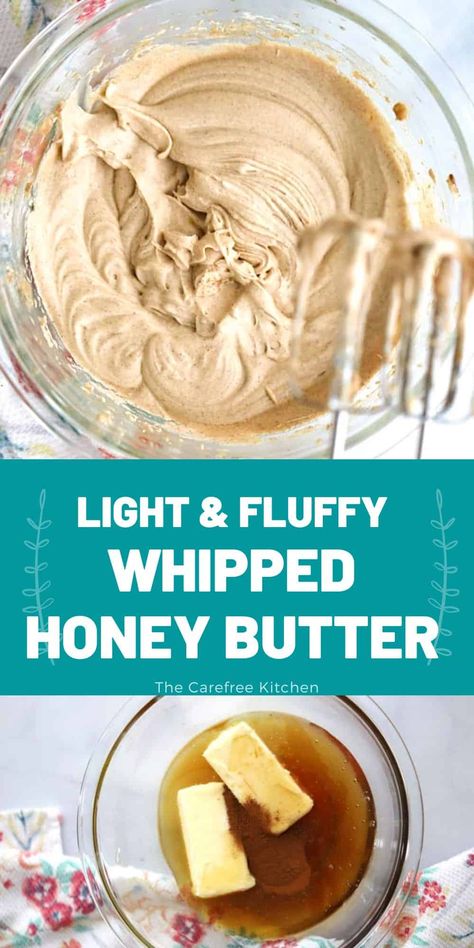 Best Honey Butter Recipe, Whipped Cinnamon Honey Butter Recipe, Homemade Honey Cinnamon Butter, Whipped Butter Flavors, Maple Honey Butter, Whipped Cinnamon Butter, Honey Butter For Cornbread, Whipped Cinnamon Honey Butter, Home Made Butter Recipes