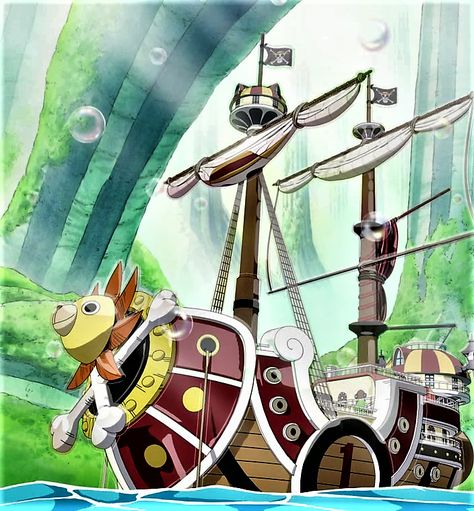 The Thousand Sunny, Sunny Go, Thousand Sunny, Watch One Piece, One Piece Tattoos, One Piece Ace, Sailor Moon Character, One Piece Ship, One Piece Drawing