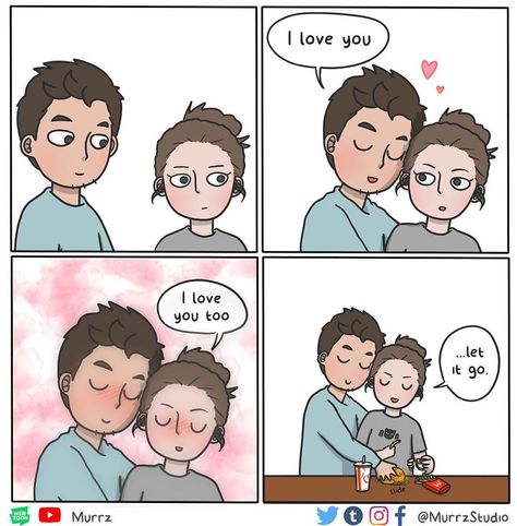 Meme Couple, Couple Comic, Relationship Comics, Cute Couple Comics, Couples Comics, Anime Muslim, Cute Couple Cartoon, Girl Problems, Cartoon Memes