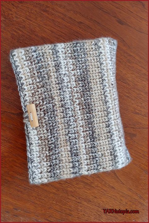 Crochet Book Cover, Bookmark Crochet, Single Crochet Decrease, Crochet Book, Crochet Decrease, Crochet Wool, Stitch Book, Crochet Videos Tutorials, Pouch Pattern