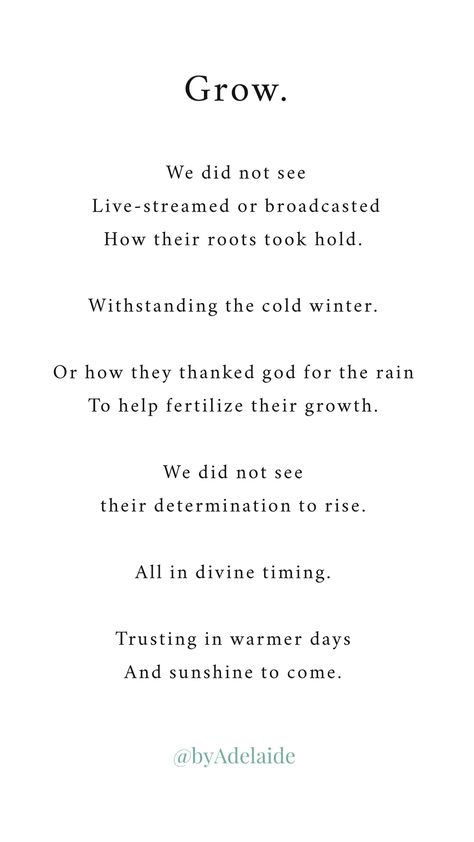 #growth #heal #chronicillness #poetry #garden #wordstoliveby #warrior #personaldevelopment #personalgrowth #travel #spring #yoga #spiritual #spirituality #spiritualawakening #quotes #byadelaide #byadelaidepoetry Spring Growth Quotes, Seed Quotes, Spring Yoga, Yoga Spiritual, Plants Quotes, Pink Eye Makeup, Pink Eye, Divine Timing, Growth Quotes