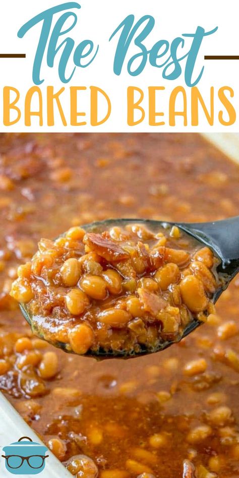 Homemade Baked Beans Recipe, Southern Baked Beans, Baked Beans Crock Pot, Rice Lentils, Best Baked Beans, Bbq Baked Beans, Bean Dishes, Bbq Beans, Homemade Baked Beans