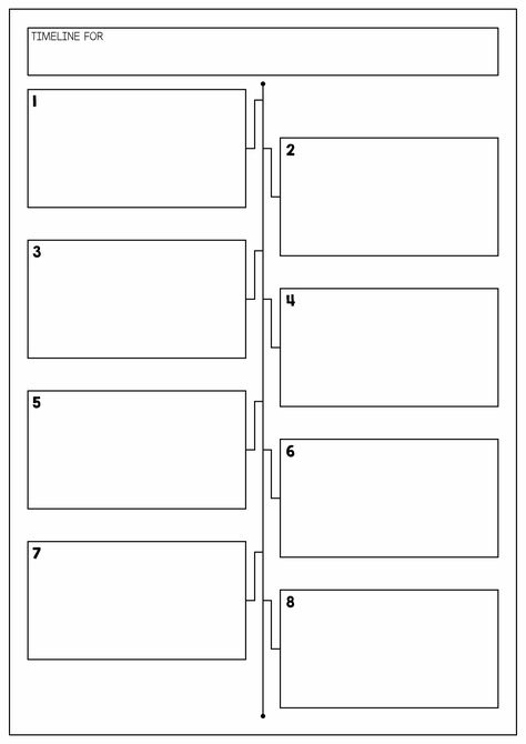 Mind Maps Template, Timeline Template Free Printable, Graphic Organizers Templates, Timeline Ideas, Bible Study Activities, Guided Reading Lesson Plans, Graphic Organizer Template, Mind Map Template, Organizer Template