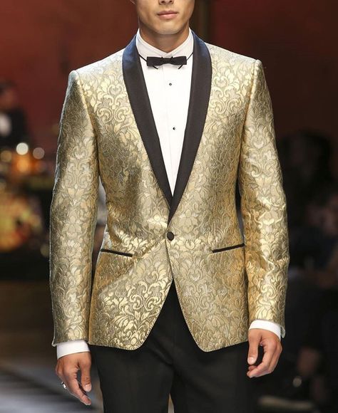 Gold tuxedo Gold Tuxedo For Men, Gold Tuxedo Wedding, Gold Mens Suit, Rose Gold Tuxedo, Black Wedding Suit Groom, Gold Tuxedo Jacket, Zodiac Outfits, White Tuxedo Wedding, Prom Fits