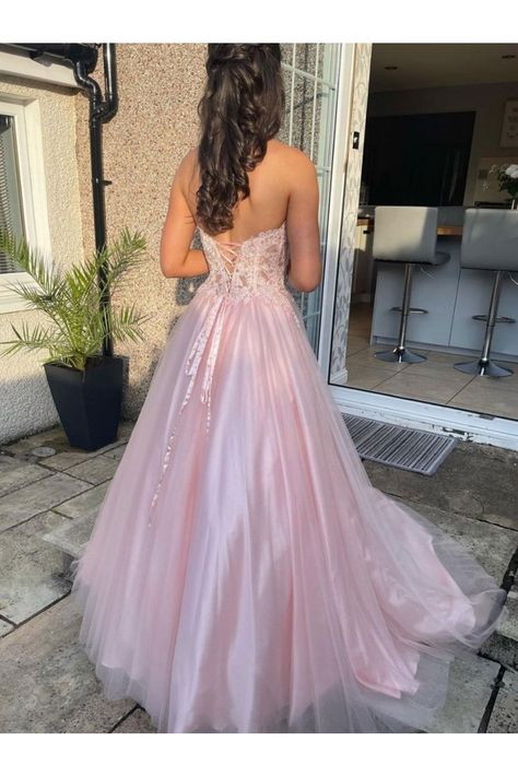 Dark Pink Prom Dresses, Md Dresses, Fancy Prom Dresses, Short Strapless Prom Dresses, Pink Formal Gown, Prom Dress Pink, Lace Long Prom Dress, Champagne Prom Dress, Prom Dresses Long Pink