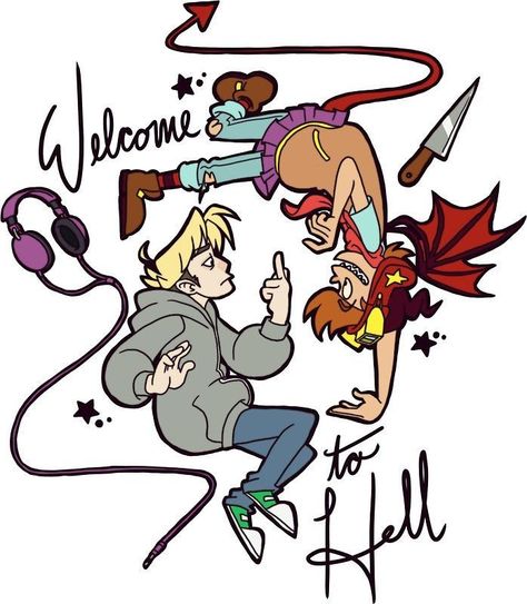 Welcome 2 Hell, Welcome To Hell Sock X Jonathan, Welcome To Hell Fanart, Hell Followed With Us, Fandom Characters, Mysterious Skin, Welcome To Hell, Scott Pilgrim, Cosplay Ideas