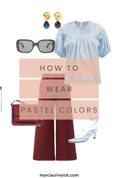 how to wear pastel colors, how to do color combination with pastel colors Pastel Color Combinations For Clothes, Psychology Of Colors, Pastel Colors Fashion, Pastel Clothes, Pastel Skirt, Chic Style Inspiration, Effortless Chic Style, Colors Pastel, Pastel Party