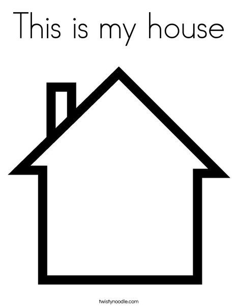 This is my house Coloring Page - Twisty Noodle Family House Craft Preschool, Community Coloring Pages, Who Lives In My House Activity, My House Kindergarten Activities, House Pattern Printable, Family And Home Theme Preschool, Build A House Preschool Activity, Buildings Theme Preschool, House Worksheets For Preschool