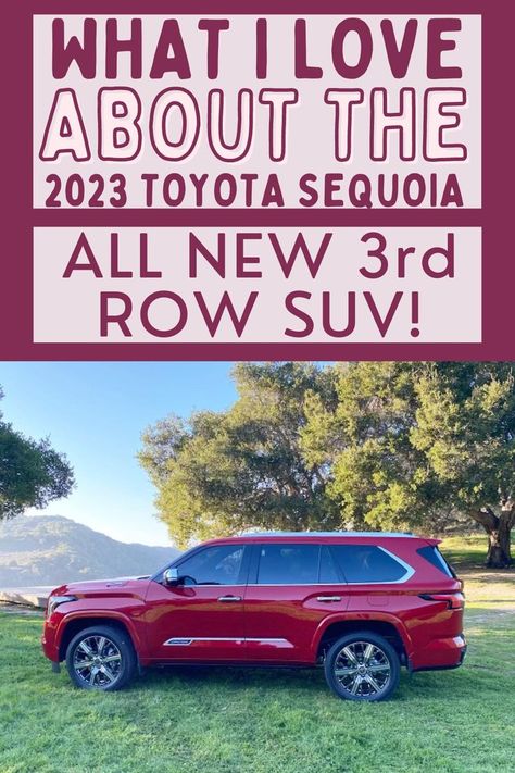 THE 2023 TOYOTA SEQUOIA. PHOTO: TEIA COLLIER Best 3rd Row Suv, 3 Row Suv, 2023 Toyota Sequoia, 3rd Row Suv, Toyota Suv, Large Suv, Toyota Sequoia, New 2023, Girl Guides