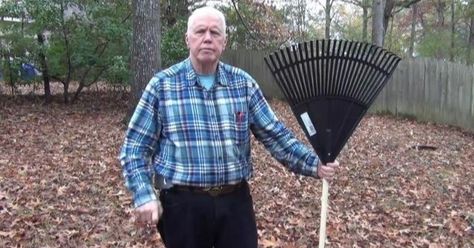 How to Properly Rake Leaves and Make Your Neighbors Jealous of Your Sick Skills Raking Leaves Hack, Pole Installation, Mohair Cinch, Diy Leaf, Nut Trees, Raking Leaves, Diy Leaves, Fence Posts, Jealous Of You