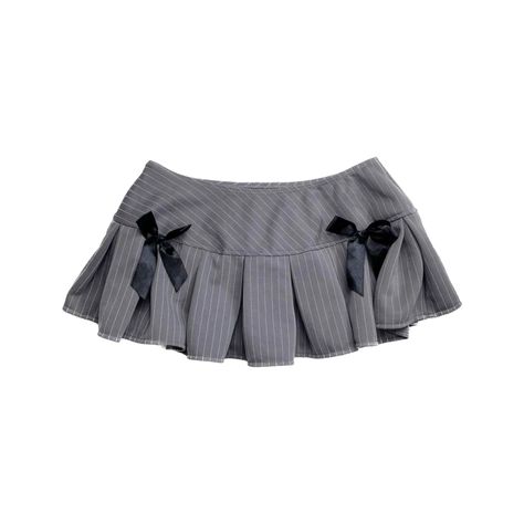 #greypinstripe #pintripeskirt #miniskirt #greyskirt #grey #pinstripe #skirt #skirtwithbows Pinstripe Skirt, Png Skirt, Skirt Png, Skirt Aesthetic, Grey Mini Skirt, Skirts For Kids, Grey Outfit, Stripe Skirt, Pleated Mini Skirt