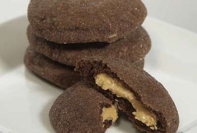 Magic in the Middles | King Arthur Baking Rolo Cookies, Surprise Cookie, Peanut Butter Cup Cookies, Fudge Cookies, King Food, Chocolate Peanut Butter Cookies, Filled Cookies, Peanut Butter Filling, Butter Cookies Recipe