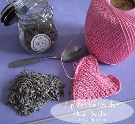 Diy Purse Patterns, Crochet Sachet, Lavender Crochet, Crocheted Heart, Heart Sachet, Crochet Baby Sweater Pattern, Crochet Coasters Free Pattern, Baby Sweater Patterns, Crochet Pillow Pattern