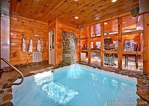 2 Bedroom cabin with Private Indoor Pool and Sauna - TripAdvisor Tennessee Cabins, Bedroom Pool, Mountain Cabin Rentals, Gatlinburg Vacation, Gatlinburg Cabin Rentals, Studio Condo, Gatlinburg Cabins, Bedroom Cabin, Tennessee Vacation