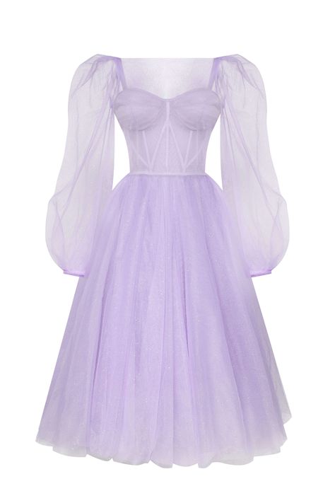 Midi Tulle Dress, Puffy Tulle Skirt, Milla Dresses, Lavender Tie, Puffy Skirt, Puffy Dresses, Lavender Dresses, Misty Rose, American Fashion Designers