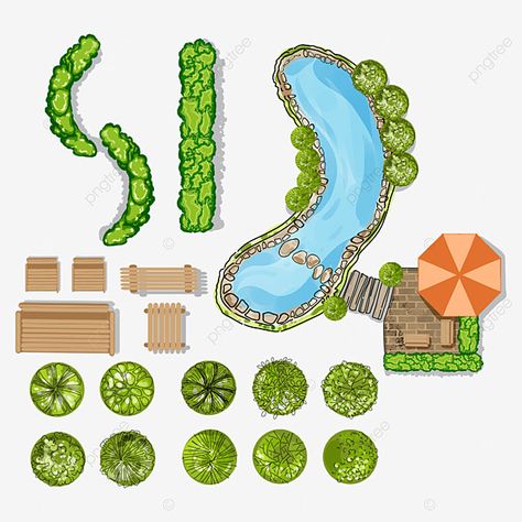 Garden Top View, Mandala Garden, Bench Drawing, Scene Png, Grass Drawing, Garden Sitting Areas, Landscape Architecture Plan, Map Symbols, Exhibition Catalogue