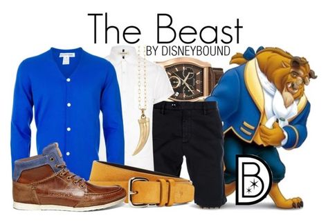 "The Beast" by leslieakay ❤ liked on Polyvore featuring Accutron by Bulova, Myths, River Island, Comme des GarÃ§ons, Brooks Brothers, Steve Madden, Peggy Li, women's clothing, women and female Princesses Outfits, Beast Outfit, Disney Character Outfits, Disney Dapper Day, Princess Inspired Outfits, Beast Costume, Disney Themed Outfits, Disney Board, Disney World Outfits