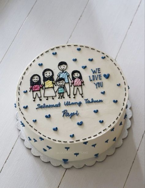 Cakes For Papa Birthday, Mini Cake For Moms Birthday, Fathers Day Bento Cake Ideas, Bday Cake For Papa, Father'day Cake, Cake Designs For Dads Birthday, Cake Ideas For Papa, Father’s Birthday Cake, Cake Idea For Husband