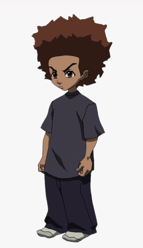 Boondocks Characters Drawings, The Boondocks Outfits, Boondocks Costume, Huey Boondocks, Boondocks Characters, Boondocks Huey, Boondocks Drawings, 90s Cartoon Characters, Characters Outfits