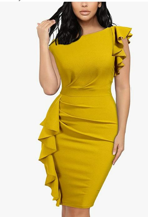 Short Dress Styles For Women Party, Vintage Style Dresses Classy, Fitting Dresses Classy, Dresses Classy Short, Fit Dress Outfit, Pencil Dress Outfit Casual, Classy Dress Outfits Simple, Trending Dresses For Women, Dresses By Style