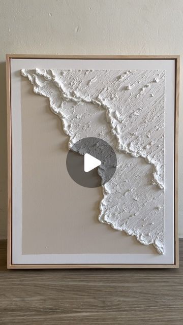 Plaster Texture Art, Plaster Art Diy, Diy Plaster Art Canvas, Plaster Painting On Canvas, Plaster Art Canvas, Textured Art Ideas, Plaster Canvas, Plaster Artwork, Cuadros Diy