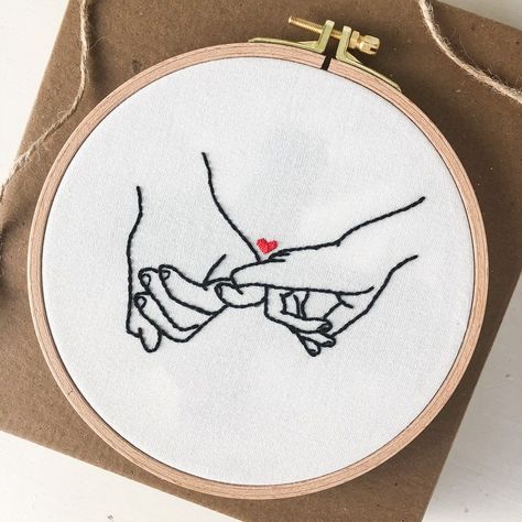 Valentines Day Embroidery PDF Pattern Couple Gift Instant - Etsy New Zealand Valentine’s Embroidery, Cute Embroidery Designs Simple, Embroidery Engagement, Valentines Day Embroidery, Romantic Embroidery, Valentines Embroidery Designs, Embroidery Custom, Retail Ideas, Valentine Embroidery