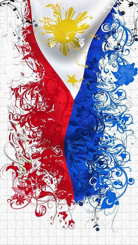 Philippine Popular Culture, Philippine Flag Logo Design, Philippine Flag Background Design, Philippine Flag Art Design, Phillipines Flag Aesthetic, Philippines Flag Background, Philippine Flag Art, Filipino Wallpaper, Philippine Flag Wallpaper