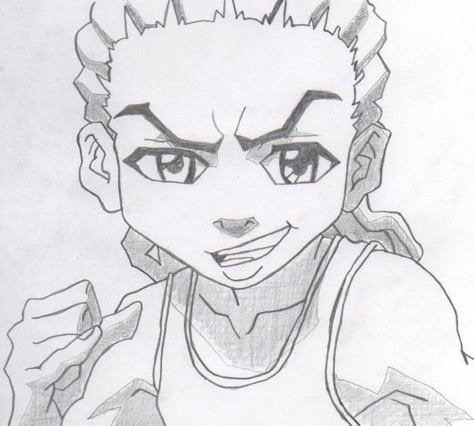 Cartoon Sketch Drawing, Anime Characters To Draw, Boondocks Cartoon, The Boondocks Cartoon, Boondocks Drawings, The Boondocks, Characters To Draw, Cartoon Character Tattoos, Graffiti Style Art