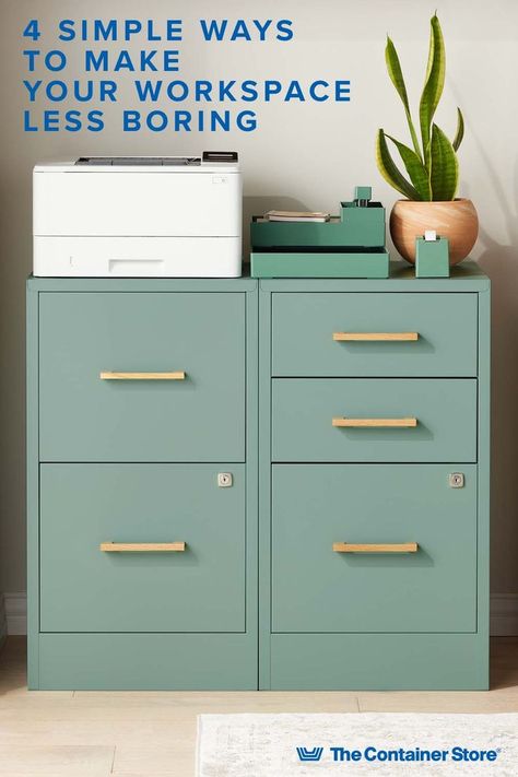 Office Craft Space, Filing Cabinet Organization, Home Office Filing Cabinet, Office Organizing, Space Organization, Craft Space, Office Supply Organization, Office Solutions, Office Crafts