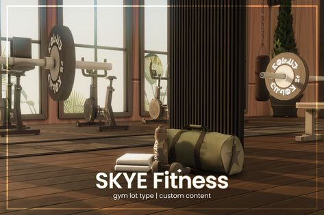 skye fitness, a build [CC] | rivzai Sims 4 Gym Clutter Cc, Gym Equipment Sims 4 Cc, Sims4 Gym Cc, The Sims 4 Gym Build, Sims 4 Gym Build, Sims Gym, Sims 4 Gym Cc, Penthouse Sims 4, Sims 4 Gym